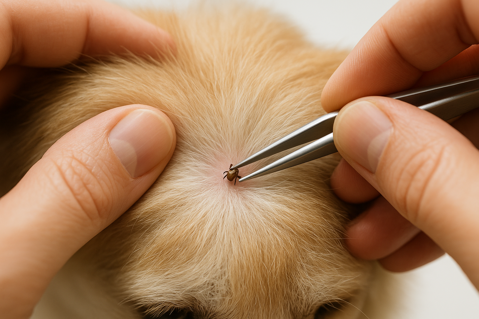 Odstránenie kliešťa u psa krok za krokom